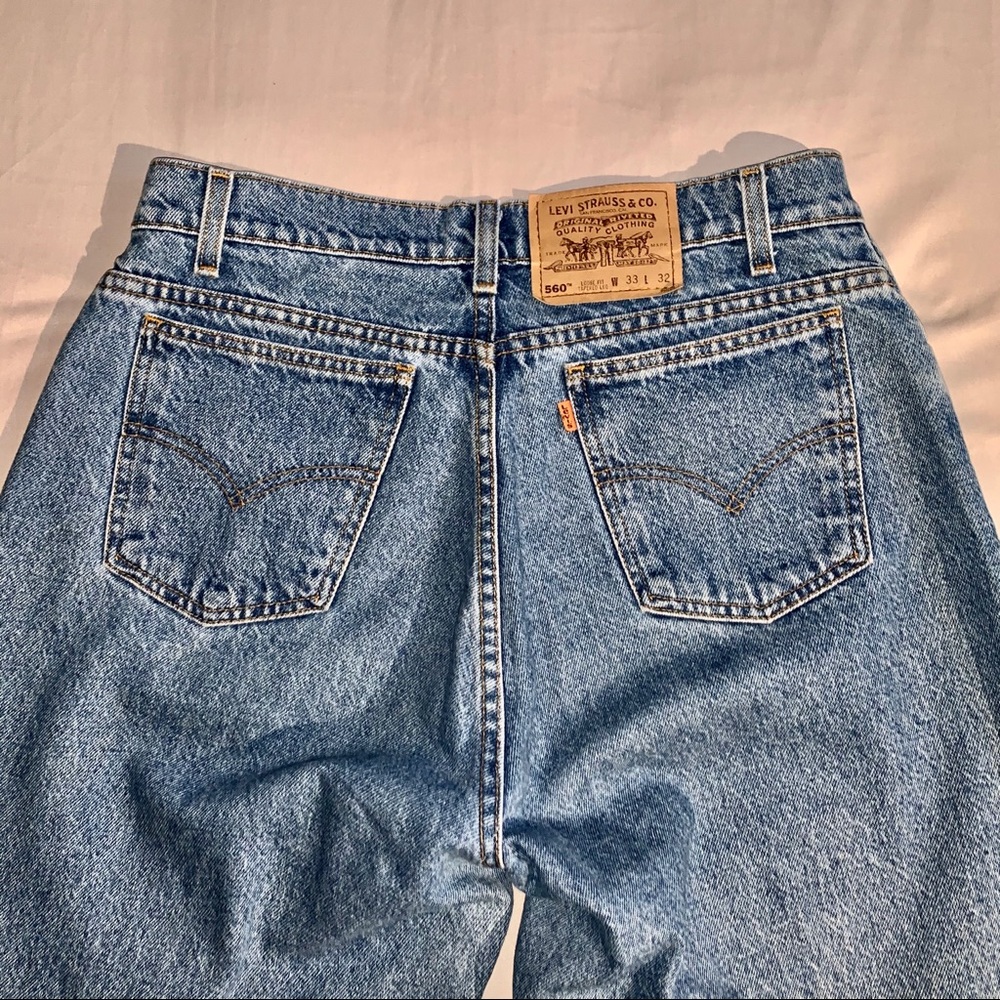 Levi Orange Tab 560 Tapered Leg Mom Jeans 31 x 32